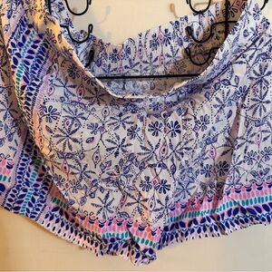 Lilly Pulitzer Blue and Pink Patterned Women Shorts